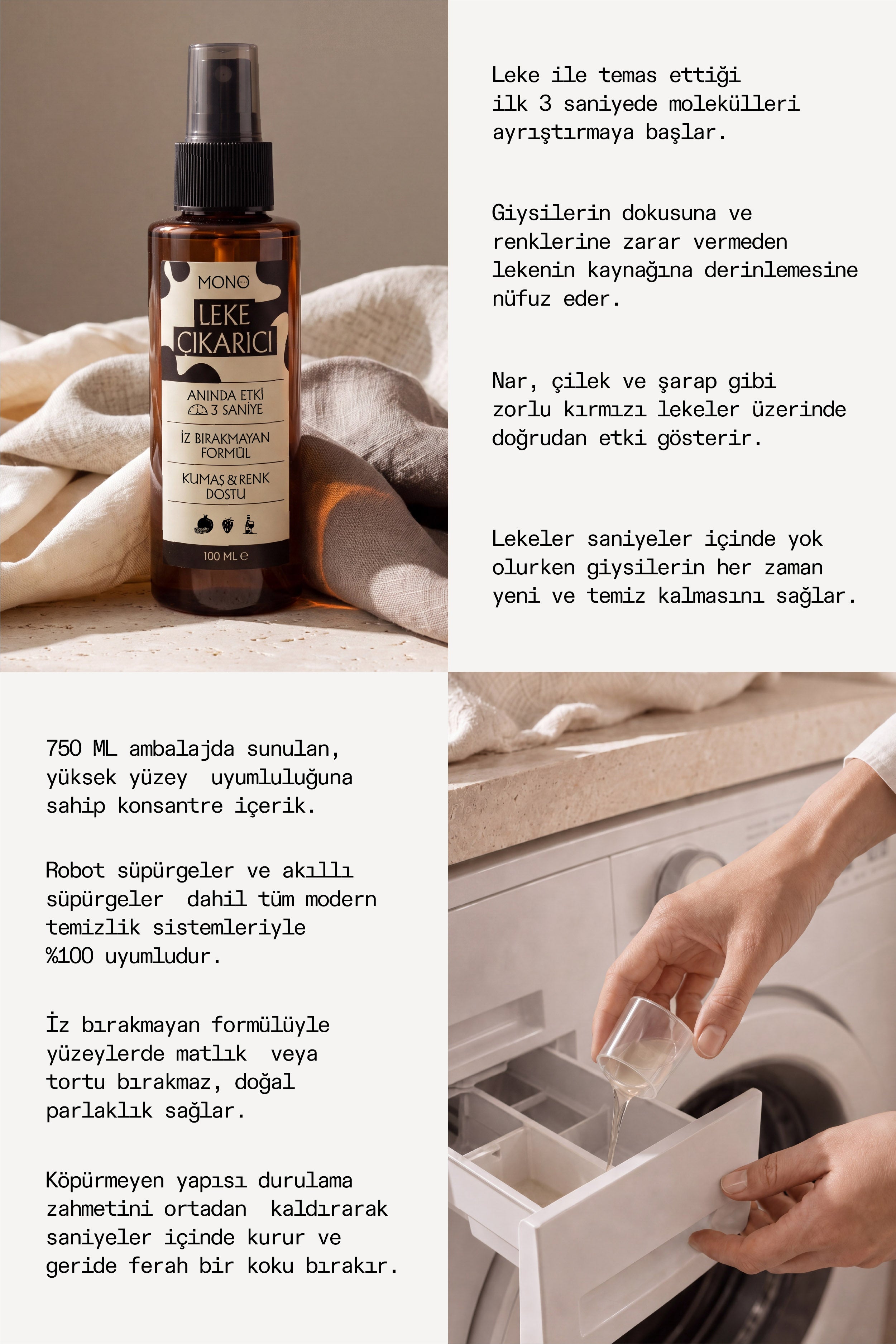 Mono Çamaşır Bakım Seti